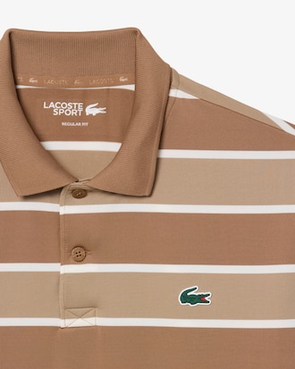 Striped Ultra Dry Stretch Golf Polo Shirt