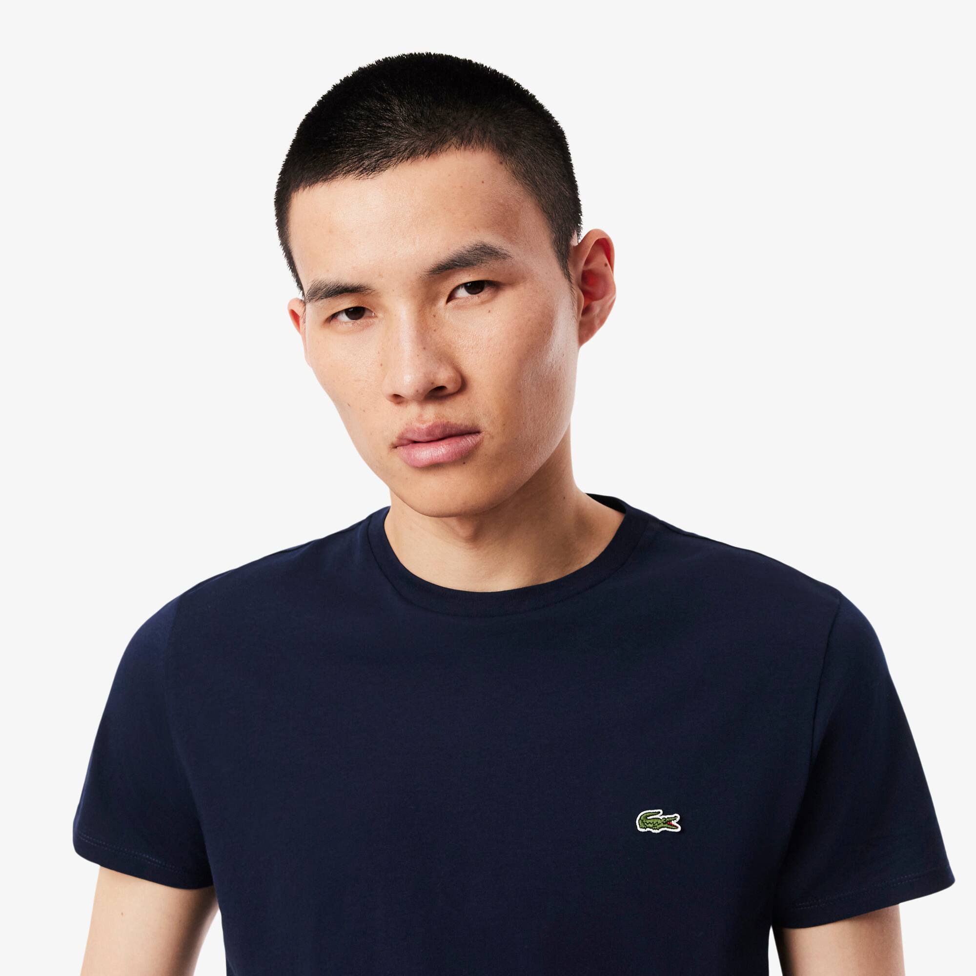 Men's Crew Neck Pima Cotton Jersey Tshirt LACOSTE
