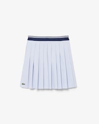 Oxford Cotton Pleated Skirt