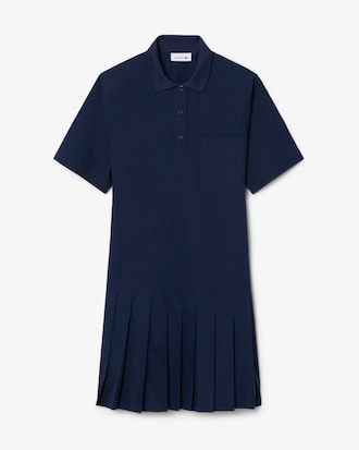 Short Sleeved Poplin Polo Dress