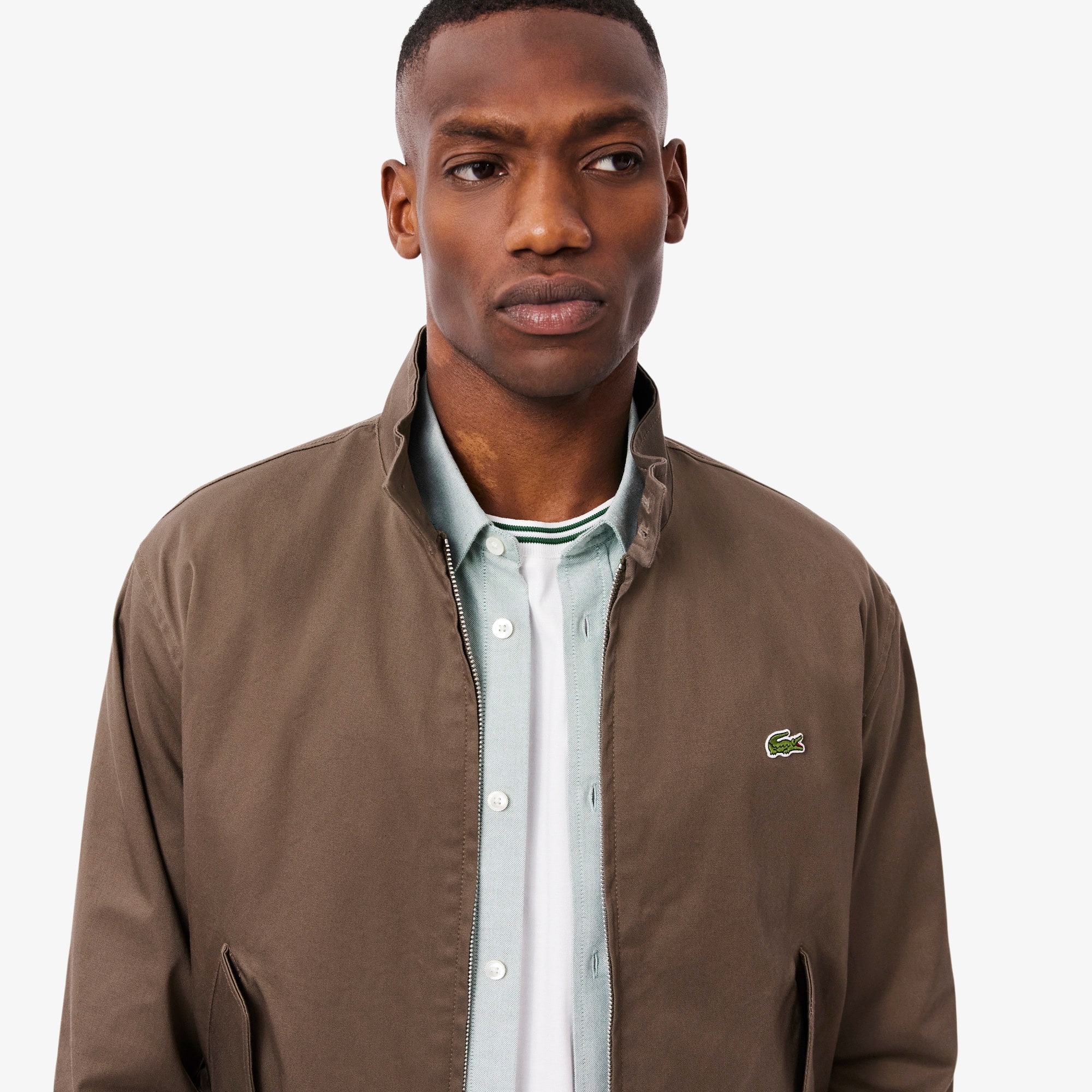 Water-Repellent Twill Harrington Jacket - Men's Jackets & Coats