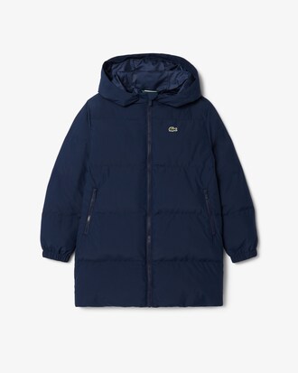 Long Recycled Fabric Puffer Jacket