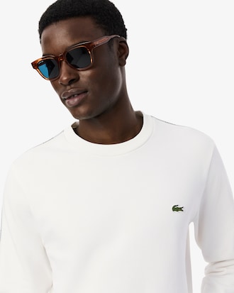 Stripe Band Fleece Sweatshirt