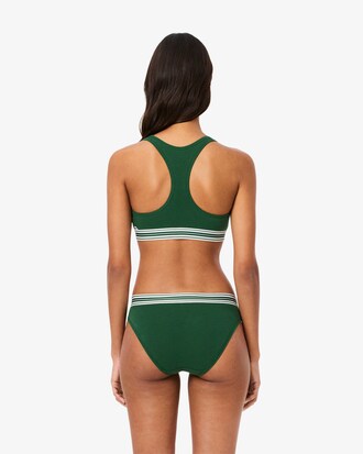 Contrast Band Stretch Cotton Bralette