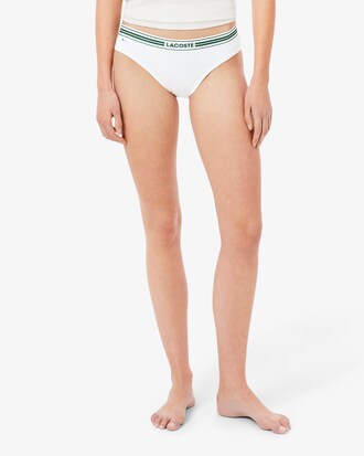 Contrast Waist Stretch Cotton Briefs