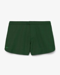 Runway Trim Accent Wool Shorts
