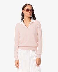 Seamless Knit V Neck Sweater