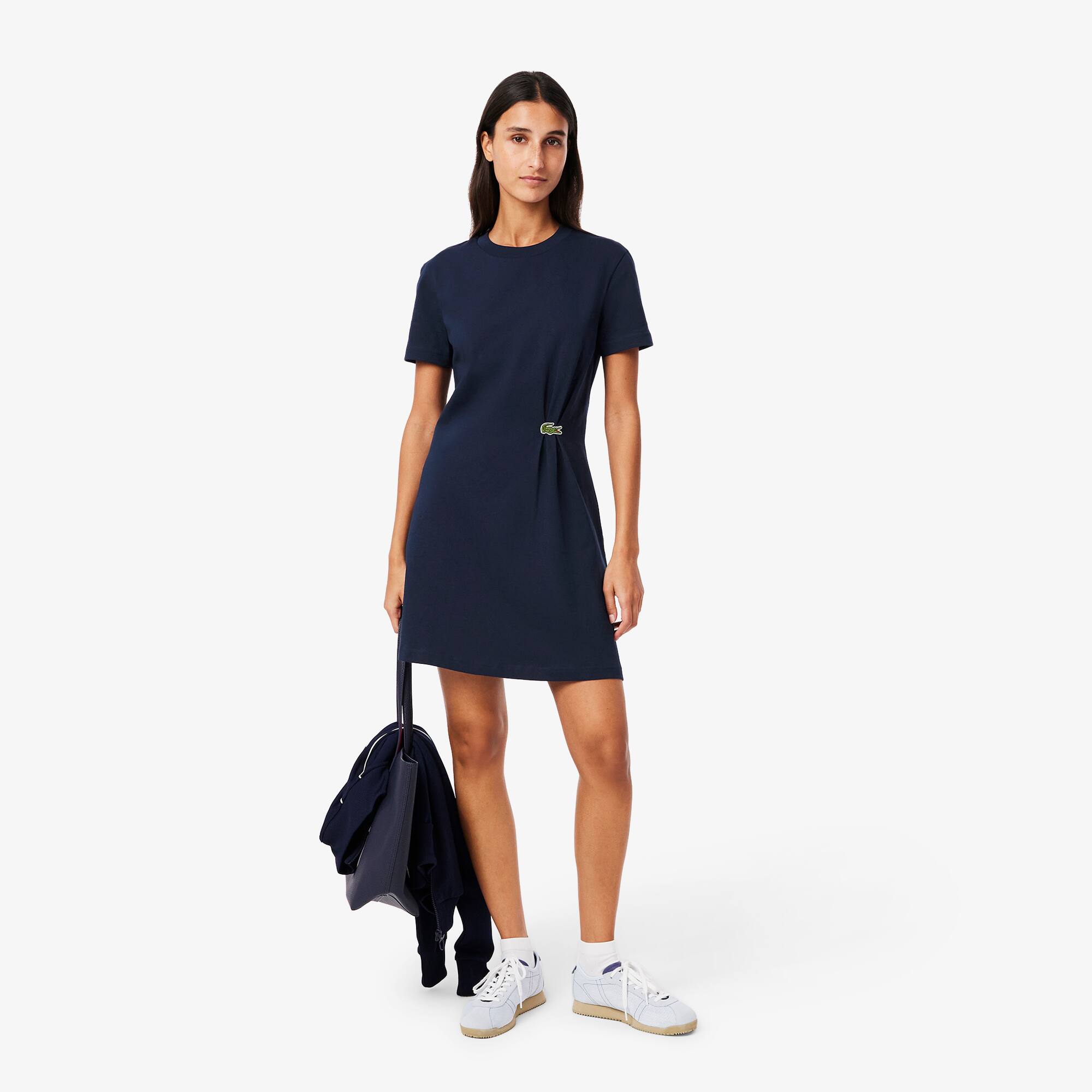 ワンピースその他 LACOSTE Women Dresses EF5473 166 BLU BLUE Women's Net Print Swimsuit - Swimwear - New In 2025 | Lacoste