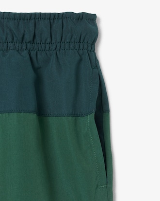 Striped Taffeta Swim Trunks