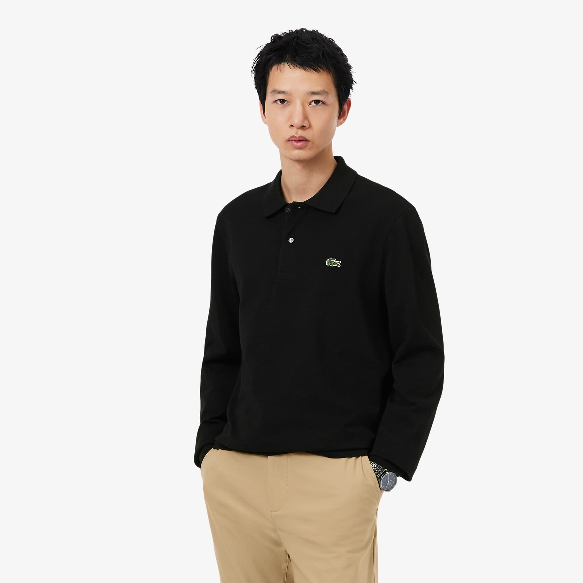 Classic Fit Long Sleeved L.12.12 Polo Shirt - Long Sleeves - New