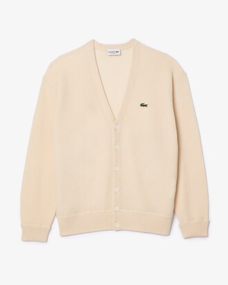 Relaxed Fit Carded Wool Cardigan