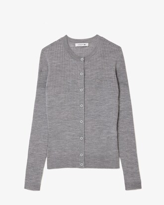 Merino Wool 3D Knit Cardigan