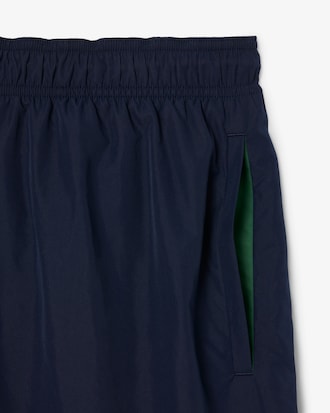 Mid Length Monochrome Swim Trunks