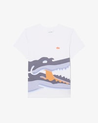 Croc Print Cotton T-shirt