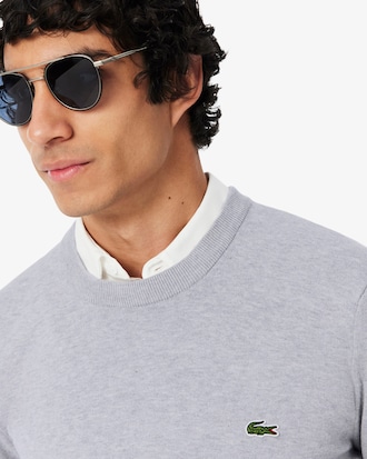 Monochrome Crew Neck Cotton Sweater