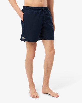 Mid Length Monochrome Swim Trunks