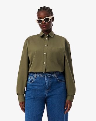Oversized Cotton Poplin Shirt