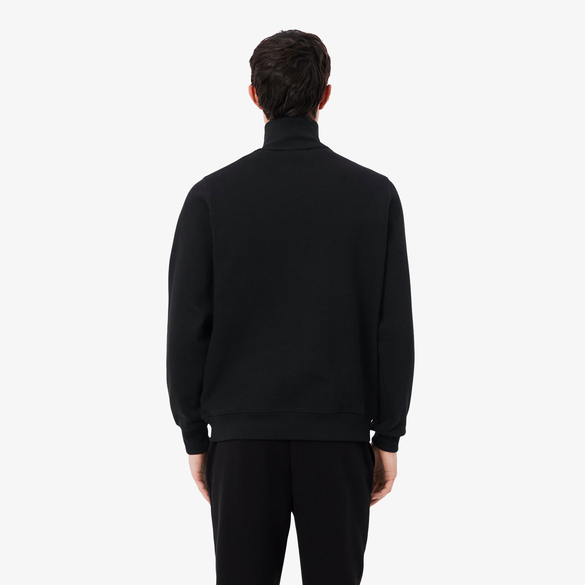 Zip-Up High Neck Interlock Sweatshirt - Men's Sweatshirts - New In