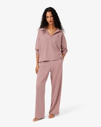 Wide Fit Fleece Loungewear Pants