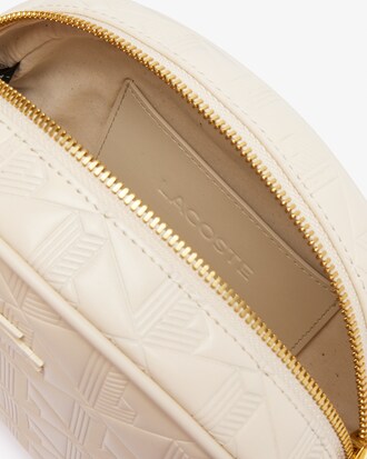 Maheki Oval Embossed Leather Purse