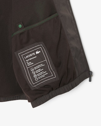 Water-Repellent Hooded Track Jacket