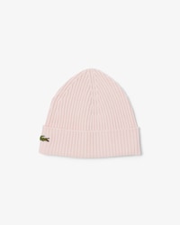 Rib Knit Brushed Wool Beanie