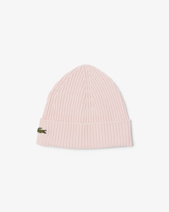 Rib Knit Brushed Wool Beanie