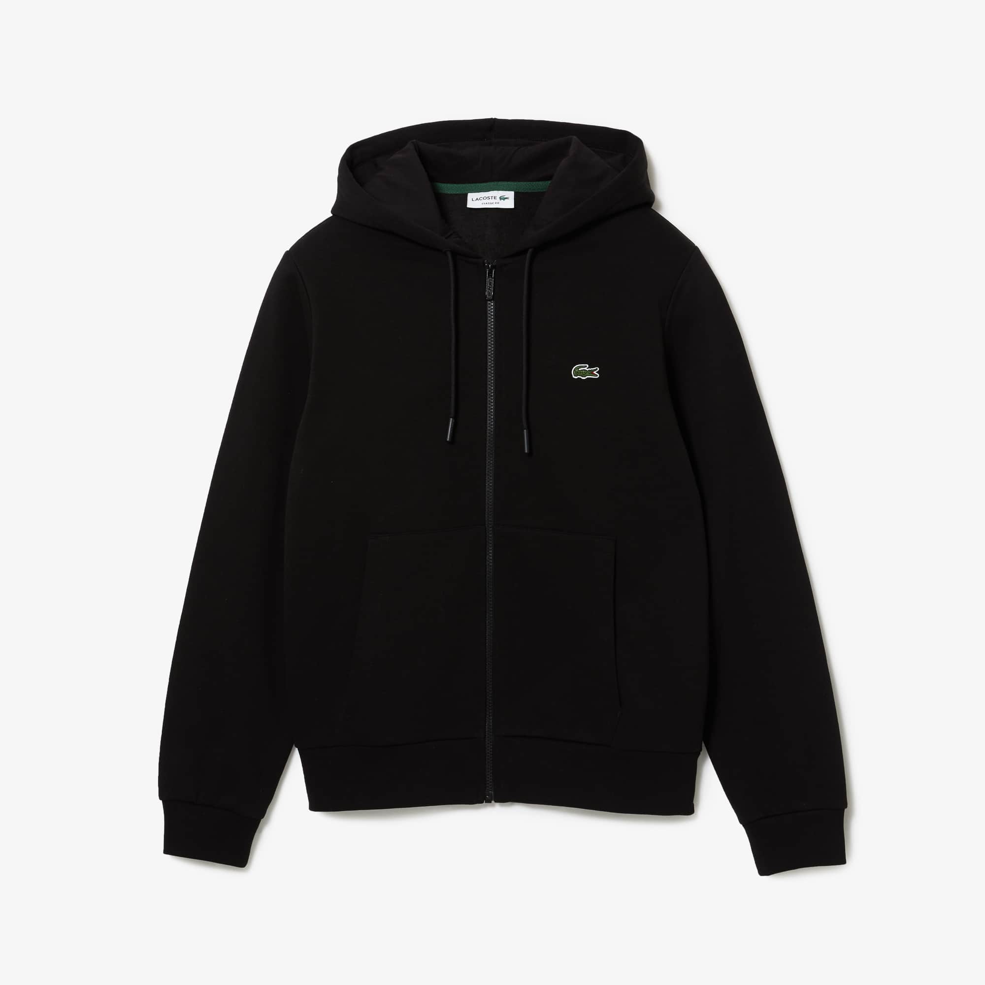 Lacoste|HOOD/ZIP-UP (Organic Cotton Hooded Sweatshirt ( Men's Hoodie in Organic Cotton and Kangaroo Pocket | Lacoste UK