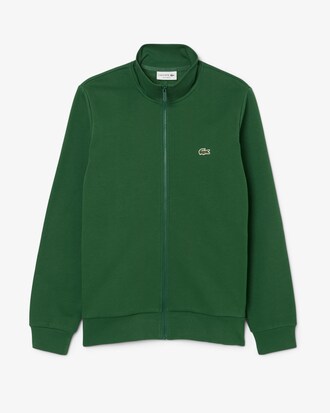 Zip-Up High Neck Fleece Sweatshirt
