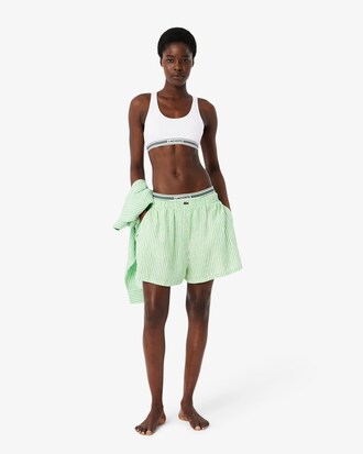 Contrast Band Stretch Cotton Bralette