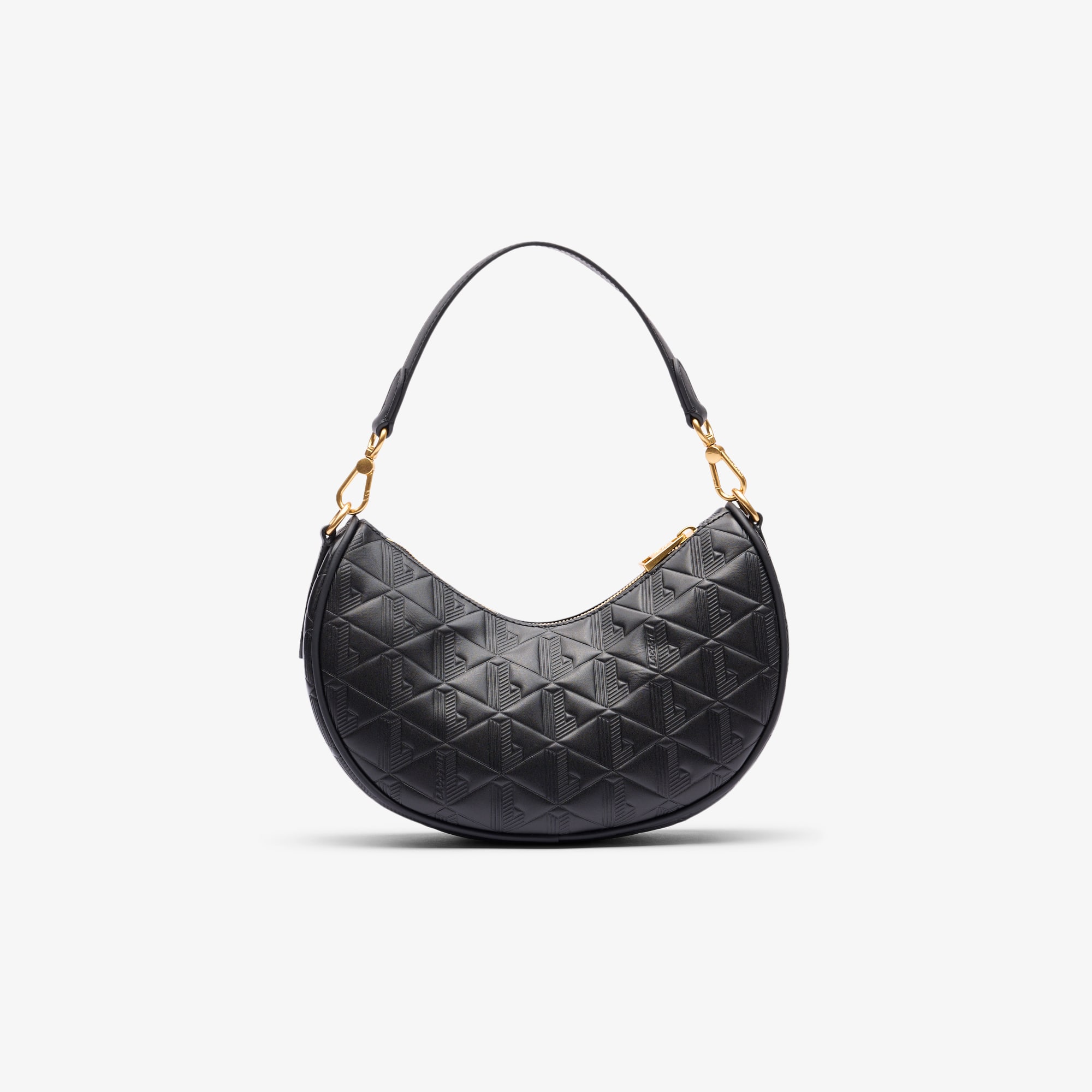 Maheki Embossed Leather Half Moon Purse - Women's Cross Body