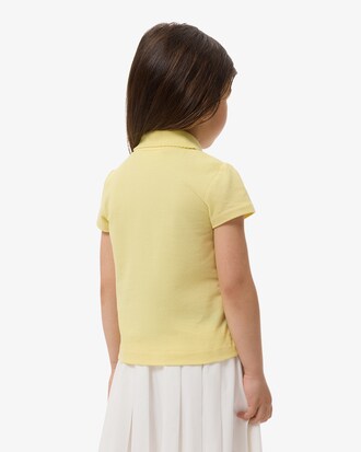 Scalloped Collar Piqu&eacute; Polo Shirt