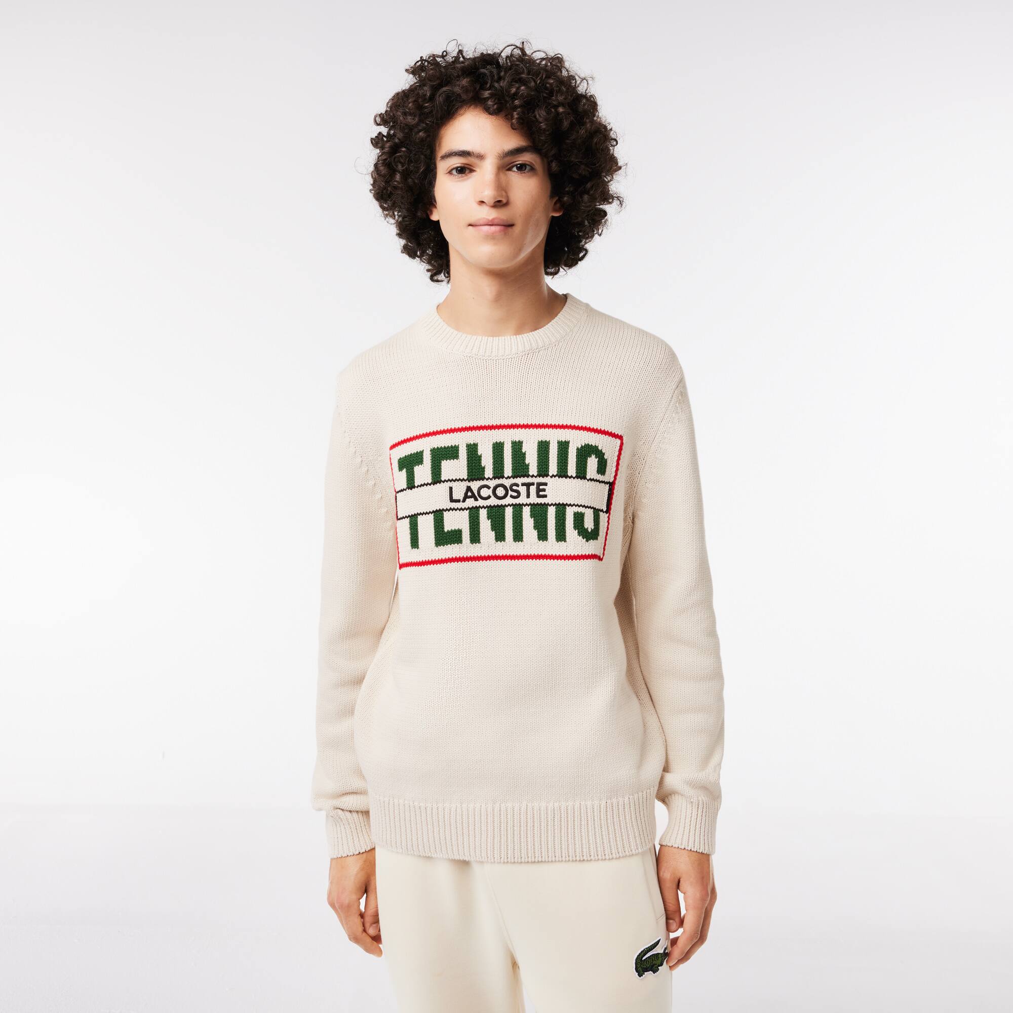 Lacoste white sweater 2025