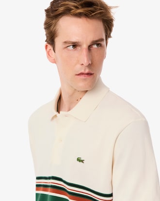 French Made Classic Fit Striped Polo Shirt