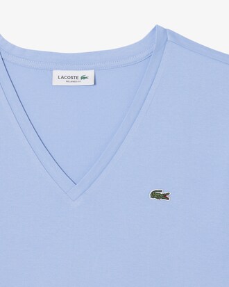 Relaxed Fit Soft Cotton V Neck T-shirt