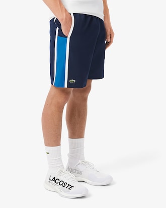 Lightweight Colour-Block Stripe Tennis Shorts