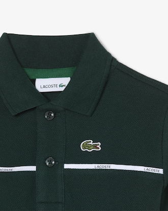 Contrast Band Petit Piqu&eacute; Polo Shirt