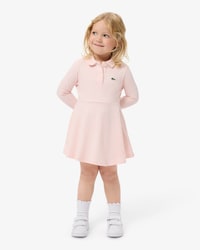 Long-Sleeved Stretch Piqu&eacute; Dress