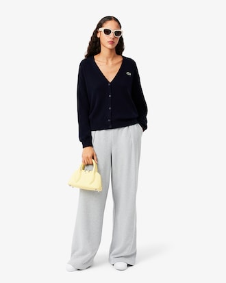 V Neck Cotton Cardigan