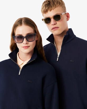Heavy Fleece Zipper Neck Sweatshirt