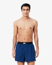 3-Pack Plain and Print Cotton Boxers