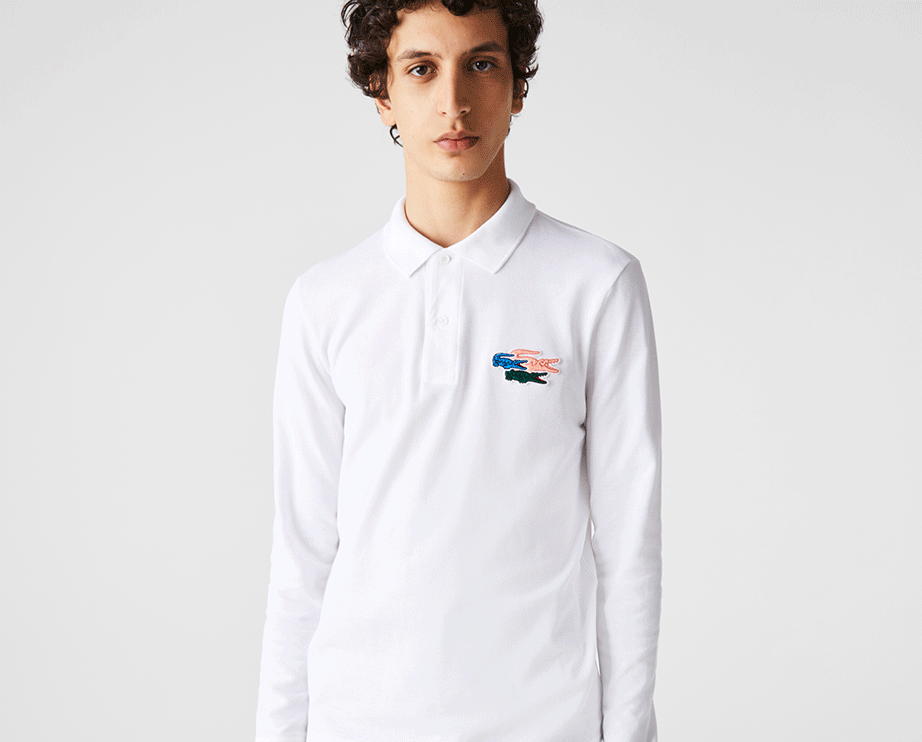 lacoste polo blanc