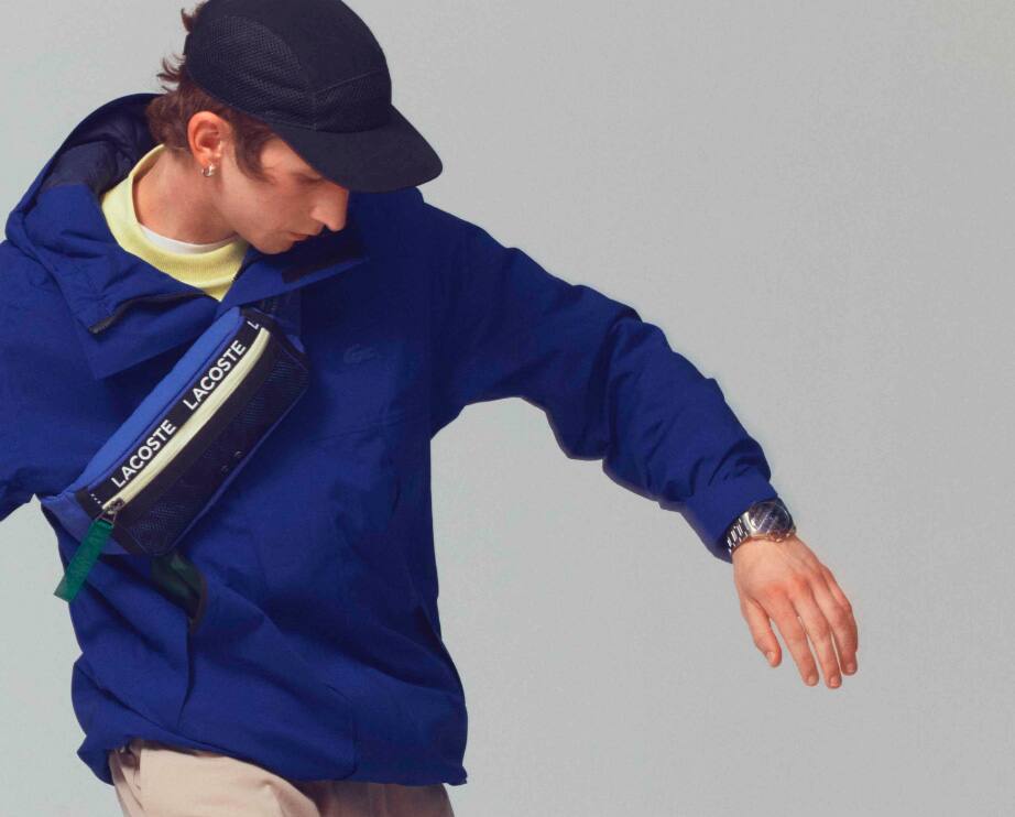 Chaquetas y abrigos Lacoste Hombre | Chubasquero oversized de hombre Lacoste  SPORT Edición Espíritu Deportivo Francés Azul Marino / Rojo / Blanco «  Portelamor