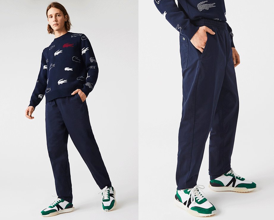 Pantalones y bermudas Lacoste Hombre | Chinos de hombre Lacoste LIVE  standard fit en algodón con pinzas Beige « Portelamor