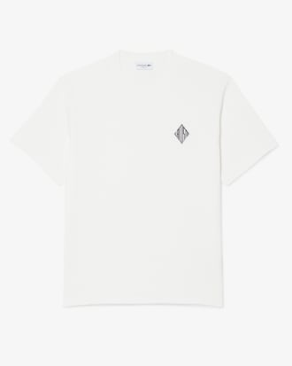 Camiseta gruesa de corte cl&aacute;sico e insignia en contraste