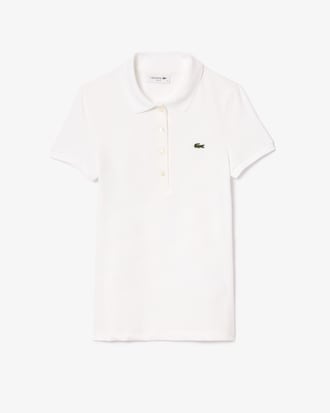 Polo de corte ajustado L.12.D de algodón elástico
