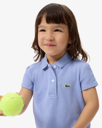 Polo de piqu&eacute; con cuello festoneado