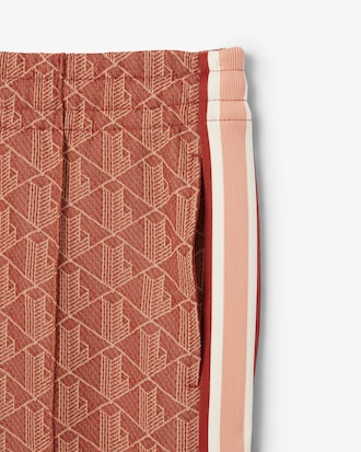 Pantalón de chándal acampanado con monograma