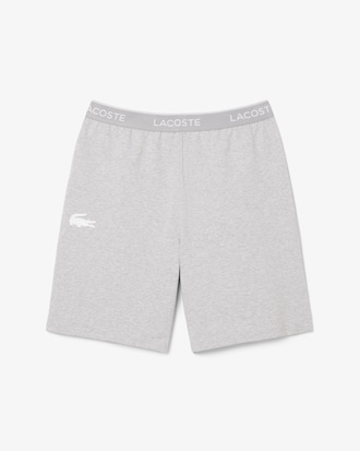 Pantalón corto de pijama de felpa de corte recto