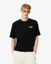 Camiseta estampada de corte amplio de punto jersey grueso